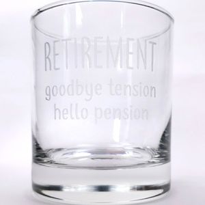 Funny Retirement Whiskey Glass